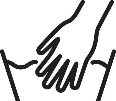 Hand icon symbol image illustration vector