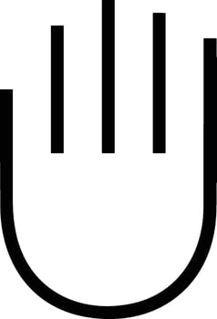 Hand icon symbol image illustration vector