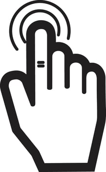 Hand icon symbol image illustration vector
