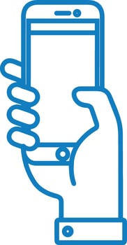 Hand icon symbol image illustration vector