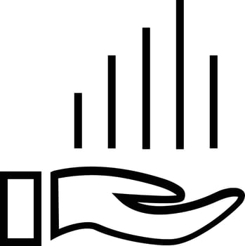 Hand icon symbol image illustration vector