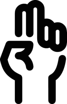 Hand icon symbol image illustration vector