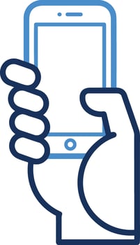 Hand icon symbol image illustration vector