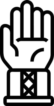 Hand icon symbol image illustration vector