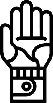 Hand icon symbol image illustration vector