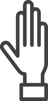 Hand icon symbol image illustration vector