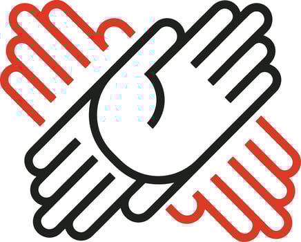 Hand icon symbol image illustration vector