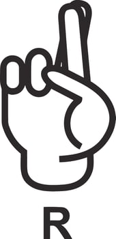 Hand icon symbol image illustration vector