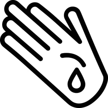 Hand icon symbol image illustration vector