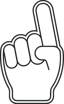 Hand icon symbol image illustration vector