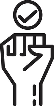 Hand icon symbol image illustration vector