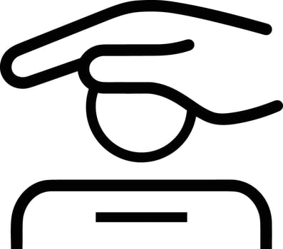 Hand icon symbol image illustration vector