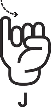 Hand icon symbol image illustration vector