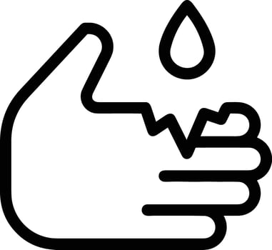 Hand icon symbol image illustration vector