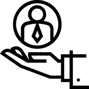 Hand icon symbol image illustration vector