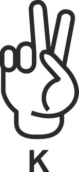 Hand icon symbol image illustration vector