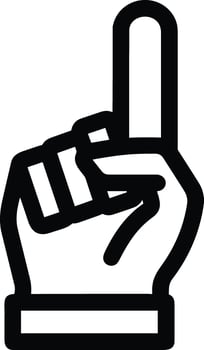 Hand icon symbol image illustration vector