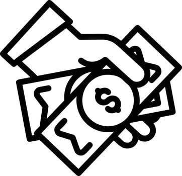 Hand icon symbol image illustration vector