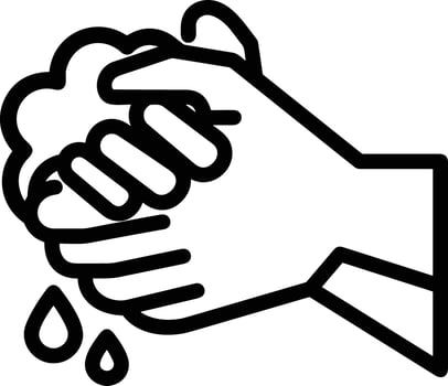 Hand icon symbol image illustration vector