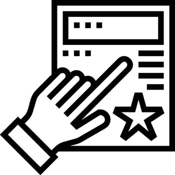 Hand icon symbol image illustration vector