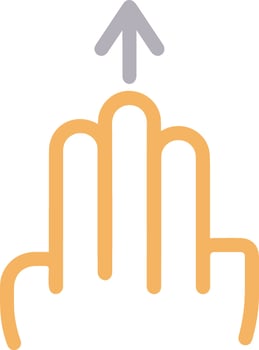 Hand icon symbol image illustration vector