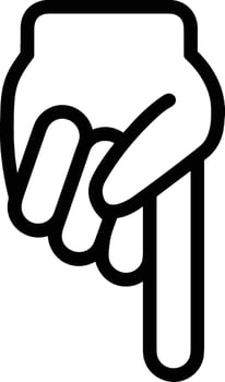 Hand icon symbol image illustration vector