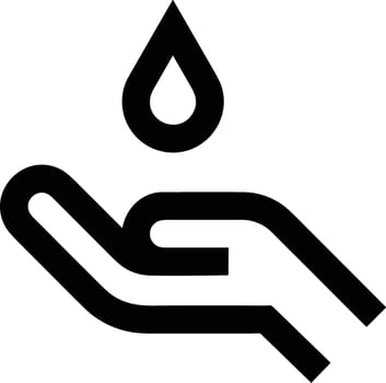 Hand icon symbol image illustration vector