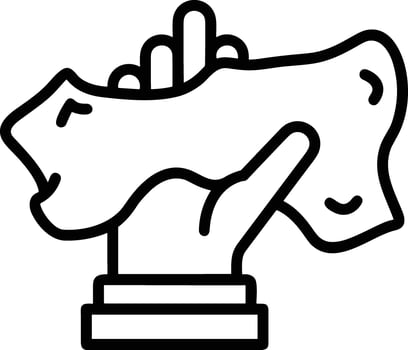 Hand icon symbol image illustration vector