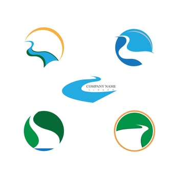 River icon illustration vector