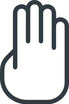 Hand icon symbol image illustration vector