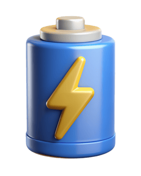 Battery Charging 3d Icon png