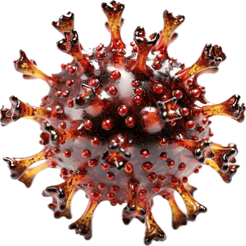 3D Illustration of Coronavirus Structure. png