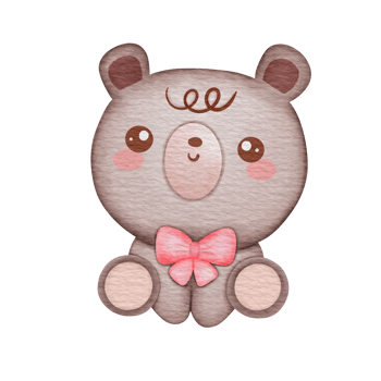Brown teddy bear png