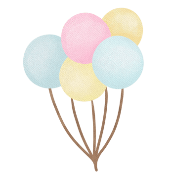 Balloon anniversary celebration decoration. png
