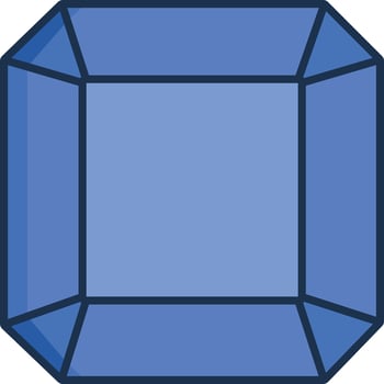 Diamond linear color illustration vector