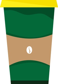 Luxury modern paper coffee cups vector