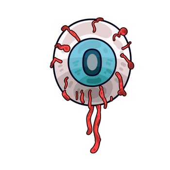 Illustration of red eye vector