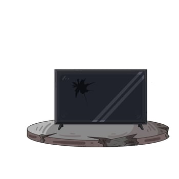 Illustration of television vector
