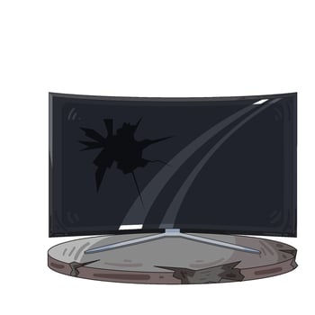 Illustration of television vector