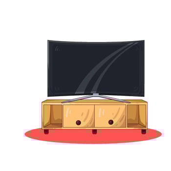 Illustration of television vector