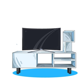 Illustration of television vector