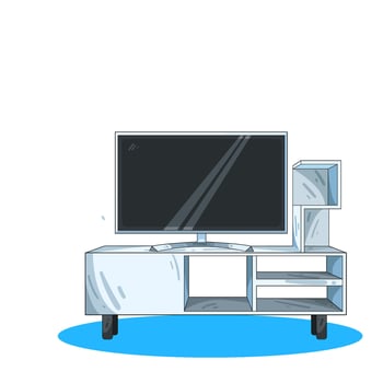 Illustration of television vector