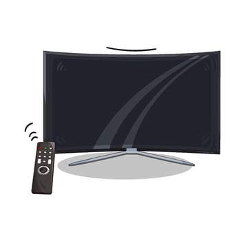 Illustration of television vector
