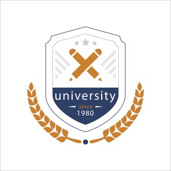 Award badge creative logo design vector