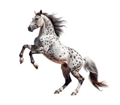domestic animal horse of the appaloosa breed png