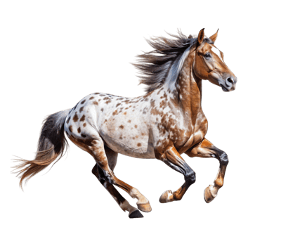 domestic animal horse of the appaloosa breed png