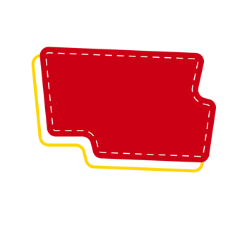 Red banner label for sale promotion design png