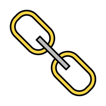 Chain Line Filled Icon Design vector