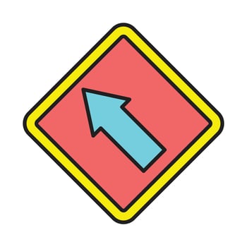 Top Left Line Filled Icon Design vector