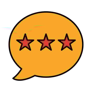 Reviews Line Icon vector